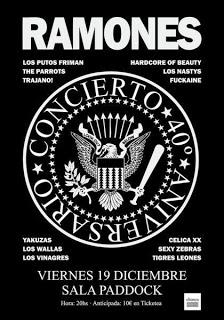 Homenaje a Ramones en Madrid con Yakuzas, Los Nastys, Sexy Zebras, The Parrots, Los Wallas...