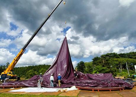 Un espacio hinchable para dar conciertos a 500 personas