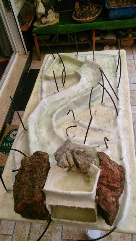 Diorama con Acers Campestres : 5- terminando la construccion . Diorama con Acers Campestres : 5- terminando la construccion .