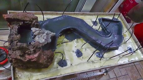 Diorama con Acers Campestres : 5- terminando la construccion . Diorama con Acers Campestres : 5- terminando la construccion .