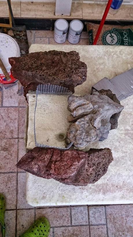 Diorama con Acers Campestres : 4- empiezo la construccion . Diorama con Acers Campestres : 4- empiezo la construccion .