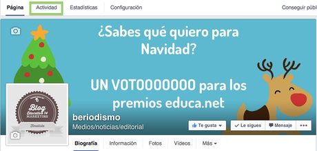 actividad facebookqactividad facebook