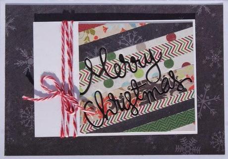 Tarjetas de Navidad con retales Tarjetas de Navidad con retales