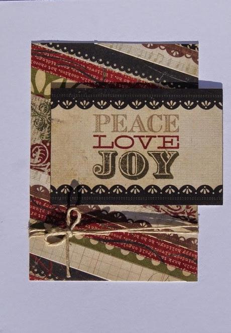 Tarjetas de Navidad con retales Tarjetas de Navidad con retales