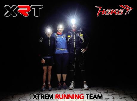 Entreno nocturno del XRT - Xtrem  Running Team 3.0 con Hoko - Esport y Vika Sunglasses para las 24 Horas en Pista de Can Dragó (Barcelona)