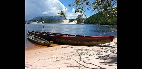 Canoes at Canaima National Park, Venezuela