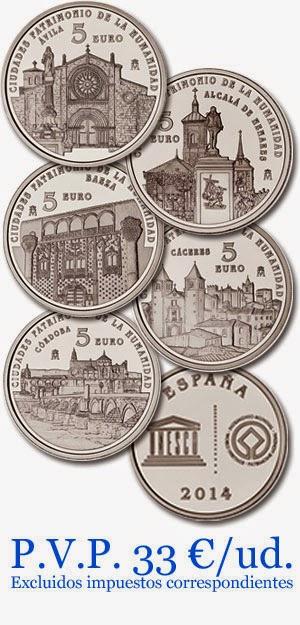 MONEDAS DE LAS CIUDADES ESPAÑOLAS PATRIMONIO DE LA HUMANIDAD