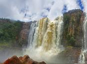 Parque Nacional Canaima, caída agua elevada mundo