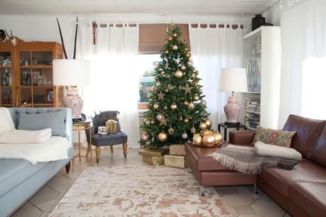 Decorar salón en navidad