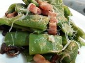 Judías verdes panceta aceitunas Taccole pancetta olive