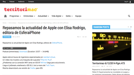 EsferaiPhone.com en TerritoriMac.com