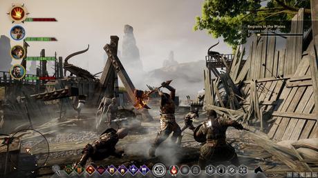 1412971238 dai battle hud Análisis Dragon Age Inquisition, vuelve la era del dragón