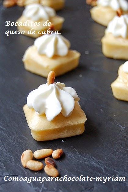 BOCADITOS DE QUESO DE CABRA.
