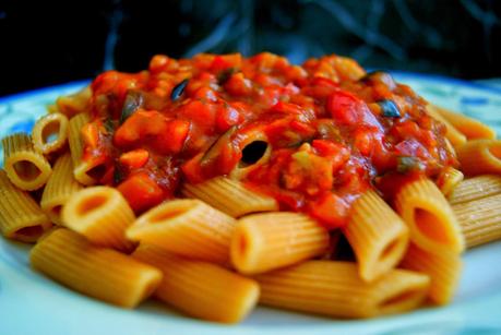 Penne Rigate de Chile con salsa Arrabiata