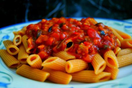 Penne Rigate de Chile con salsa Arrabiata