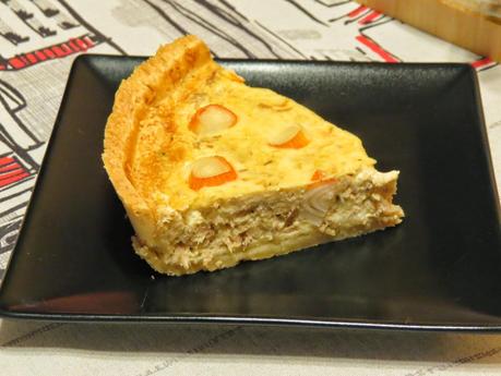 Quiche de atún y surimi