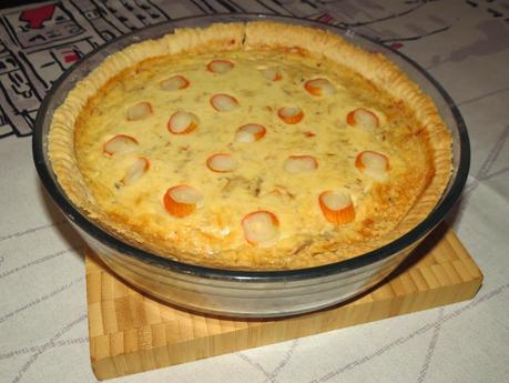 Quiche de atún y surimi