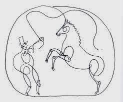 Dibujos de figura humana con línea continua