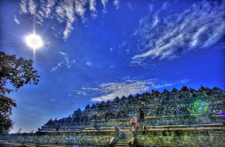 Borobudur from North side after sunrise