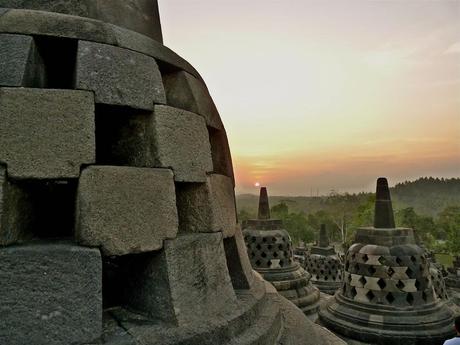 Borobudur was abandoned following the fourteenth century decline of Buddhist and Hindu kingdoms in Java