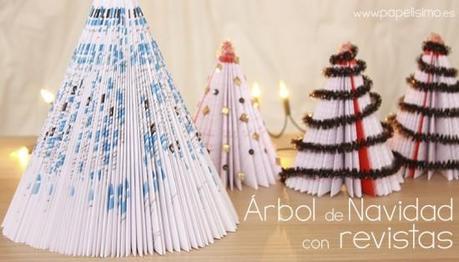 arbol-de-navidad-reciclaje-con-revistas-christmas-tree-magazine