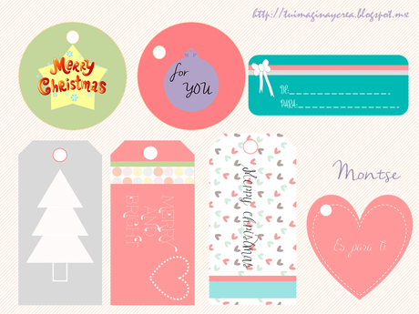 Etiquetas para navidad.