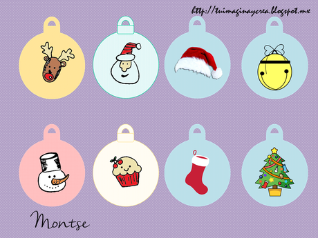 Etiquetas para navidad.