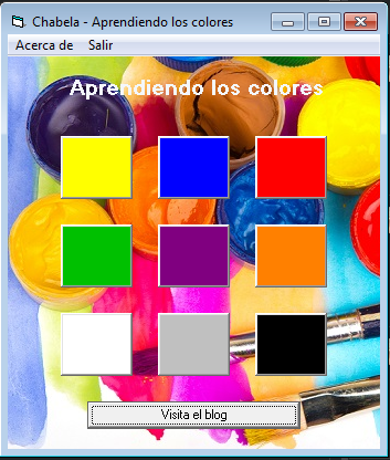 Aplicación Visual Basic - Aprendiendo los colores