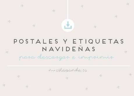 Freebies: Postales y etiquetas navideñas para imprimir Freebies: Postales y etiquetas navideñas para imprimir