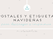 Freebies: Postales etiquetas navideñas para imprimir