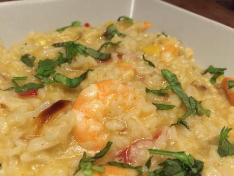 Arroz tailandés con langostinos