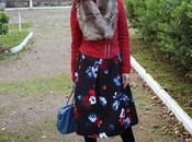 looks falda flores midi