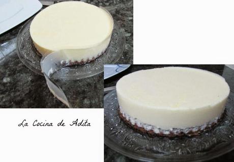 Tarta de mousse de naranjas