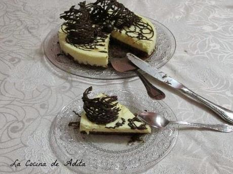 Tarta de mousse de naranjas