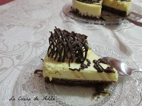 Tarta de mousse de naranjas