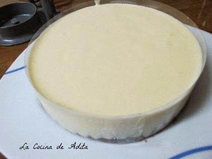 Tarta de mousse de naranjas