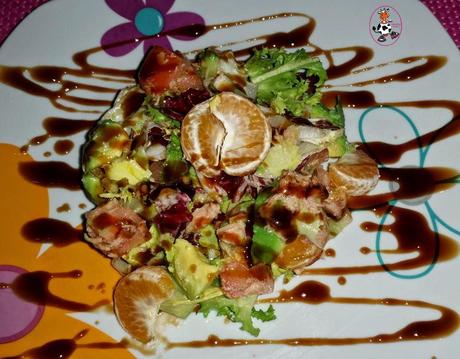 ENSALADA DE MANDARINAS CON BALSÁMICO DE PEDRO XIMÉNEZ