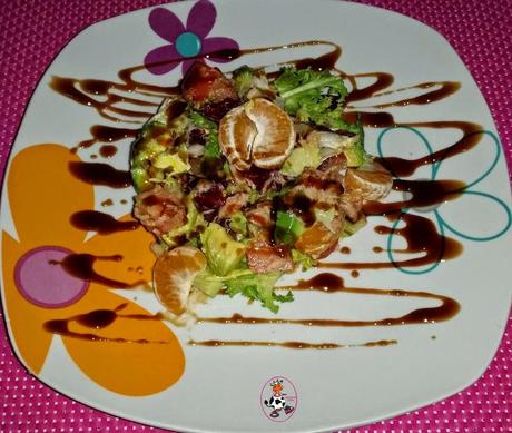 ENSALADA DE MANDARINAS CON BALSÁMICO DE PEDRO XIMÉNEZ