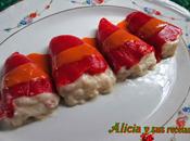 Piquillos rellenos gambas carabineros