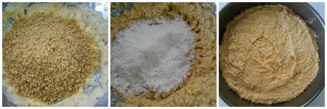 Tarta de peras y avellanas