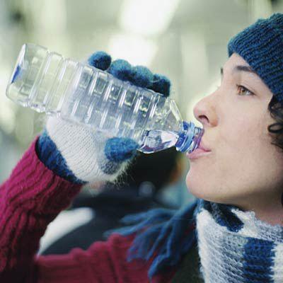 Beber agua en invierno