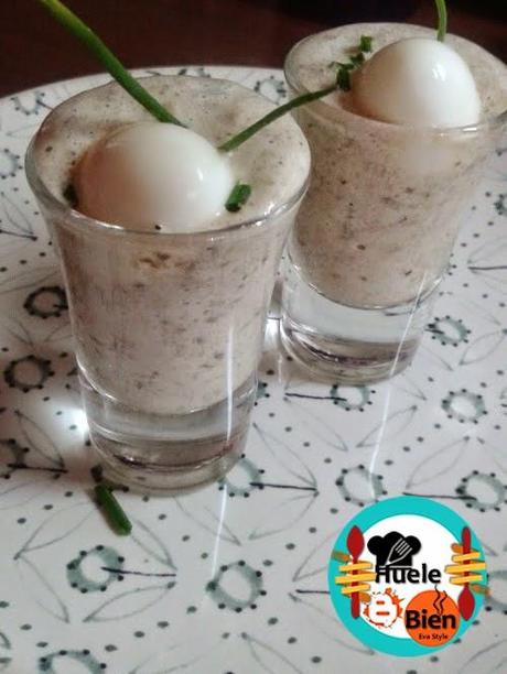 Espuma de setas shiitake