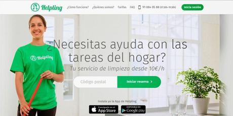 Alojamientos y limpieza a golpe de Click. Webs para nuestro dia a dia Helpling, y AirBnb
