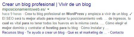 Título y descripción en las SERPs