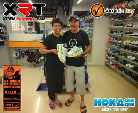 Las Hoka B Bondi Low las zapatillas elegidas para las 24 Horas en Pista de Can Dragó con Virginia Bay de Salou (Tarragona)