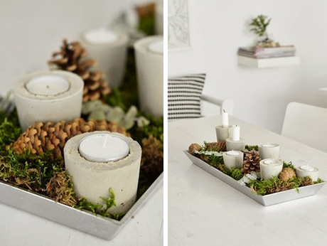 SMALL & LOW COST DIY PORTAVELAS PARA NAVIDAD