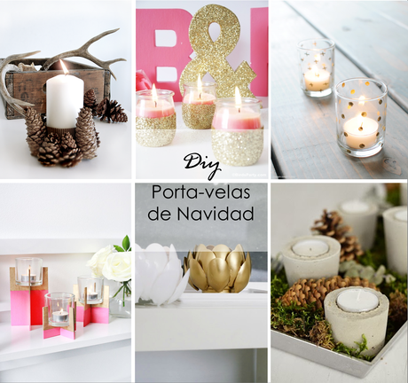 SMALL & LOW COST DIY PORTAVELAS PARA NAVIDAD