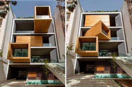 Fachada móvil, mediante un diseño giratorio