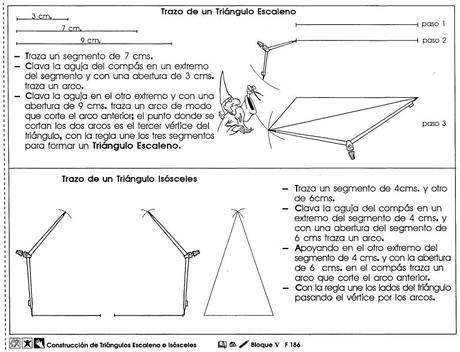 Construcción de triángulos escaleno e isósceles
