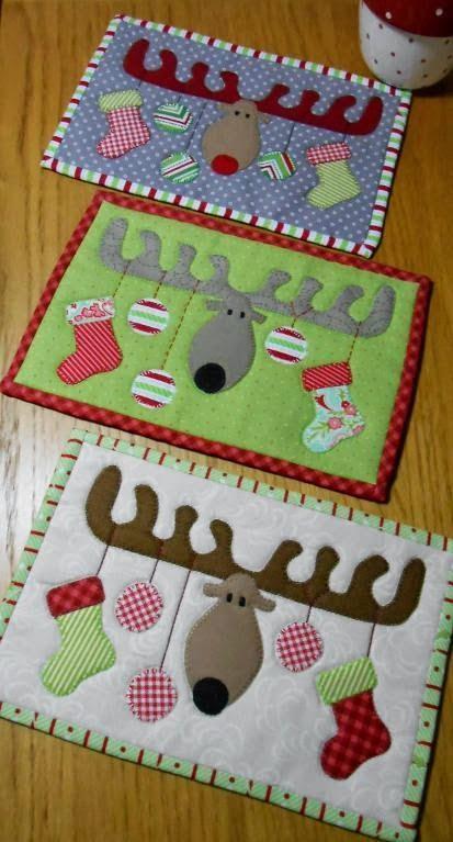 2253.- Caminos de mesa patchwork navidad